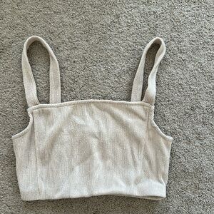 Zara champagne colored top